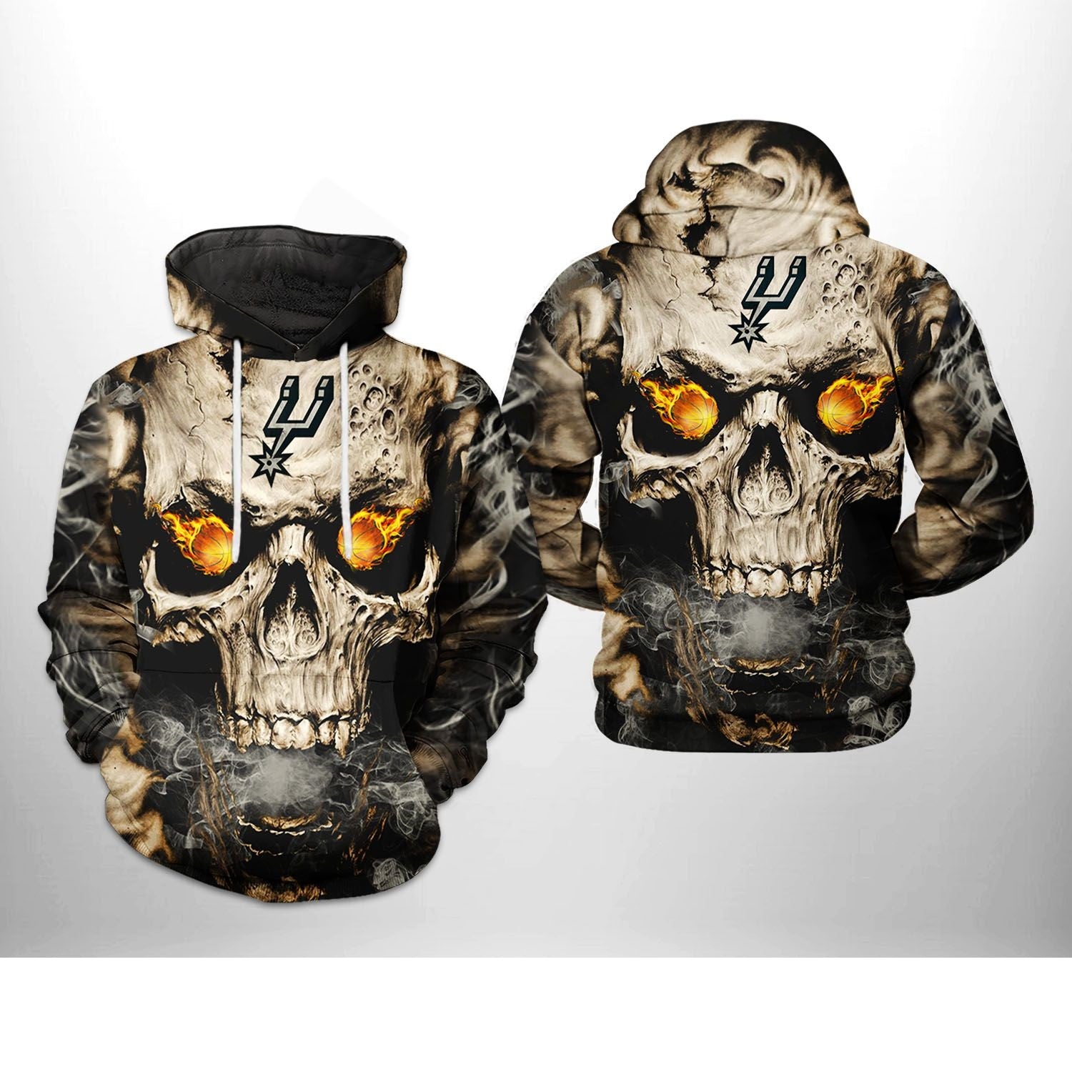San Antonio Spurs Skull Hoodie